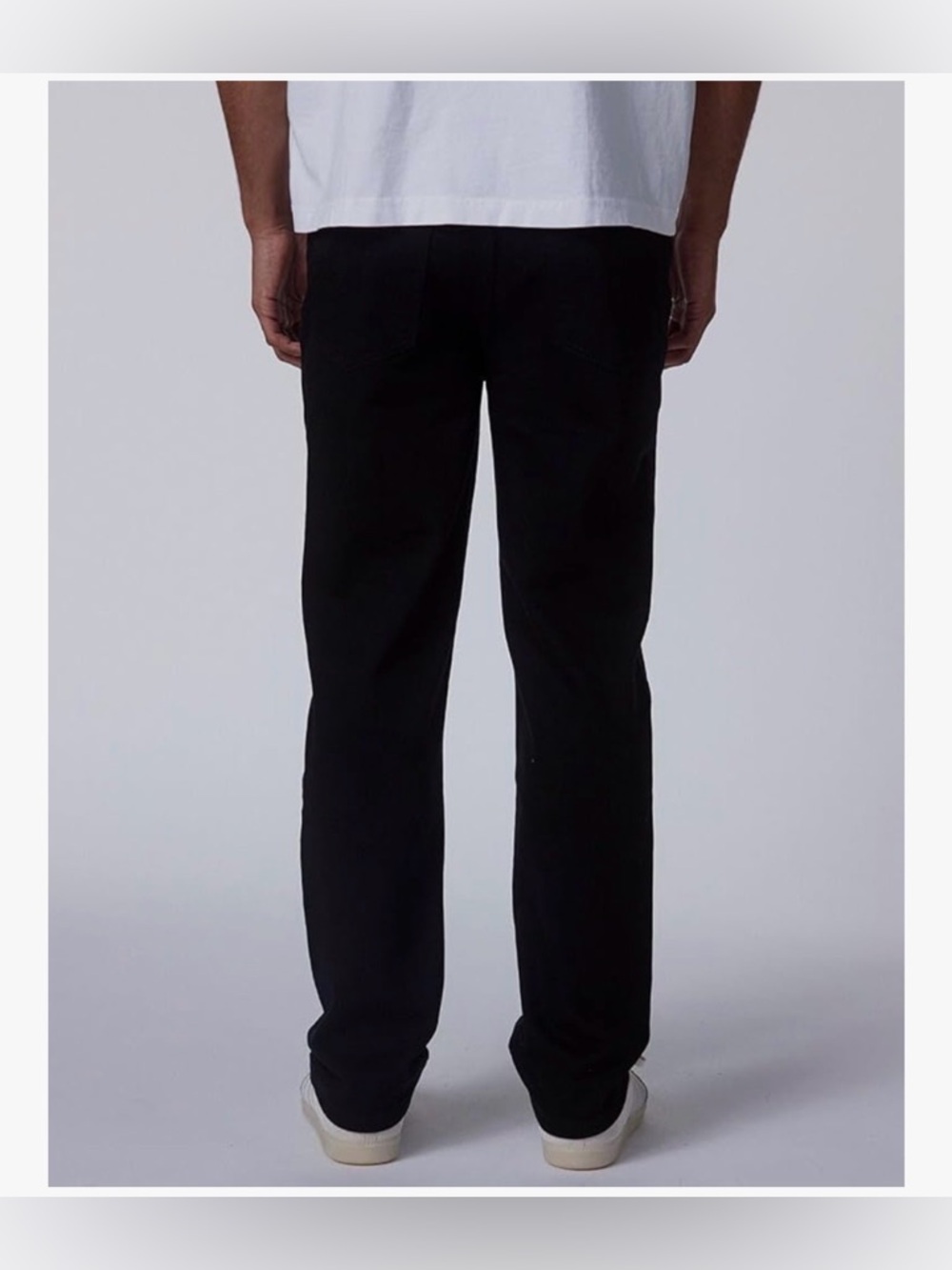 RSQ Men's Black Straight Jeans Slim Cut